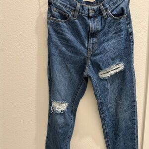 Blue Distressed Men's Jeans